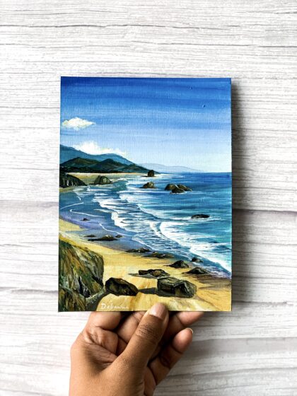 Serene Morning At The Beach - Seascape Painting Wall Art