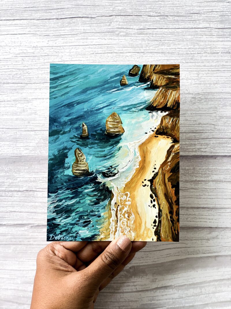 Coastal Rocks - Seascape Painting Wall Art
